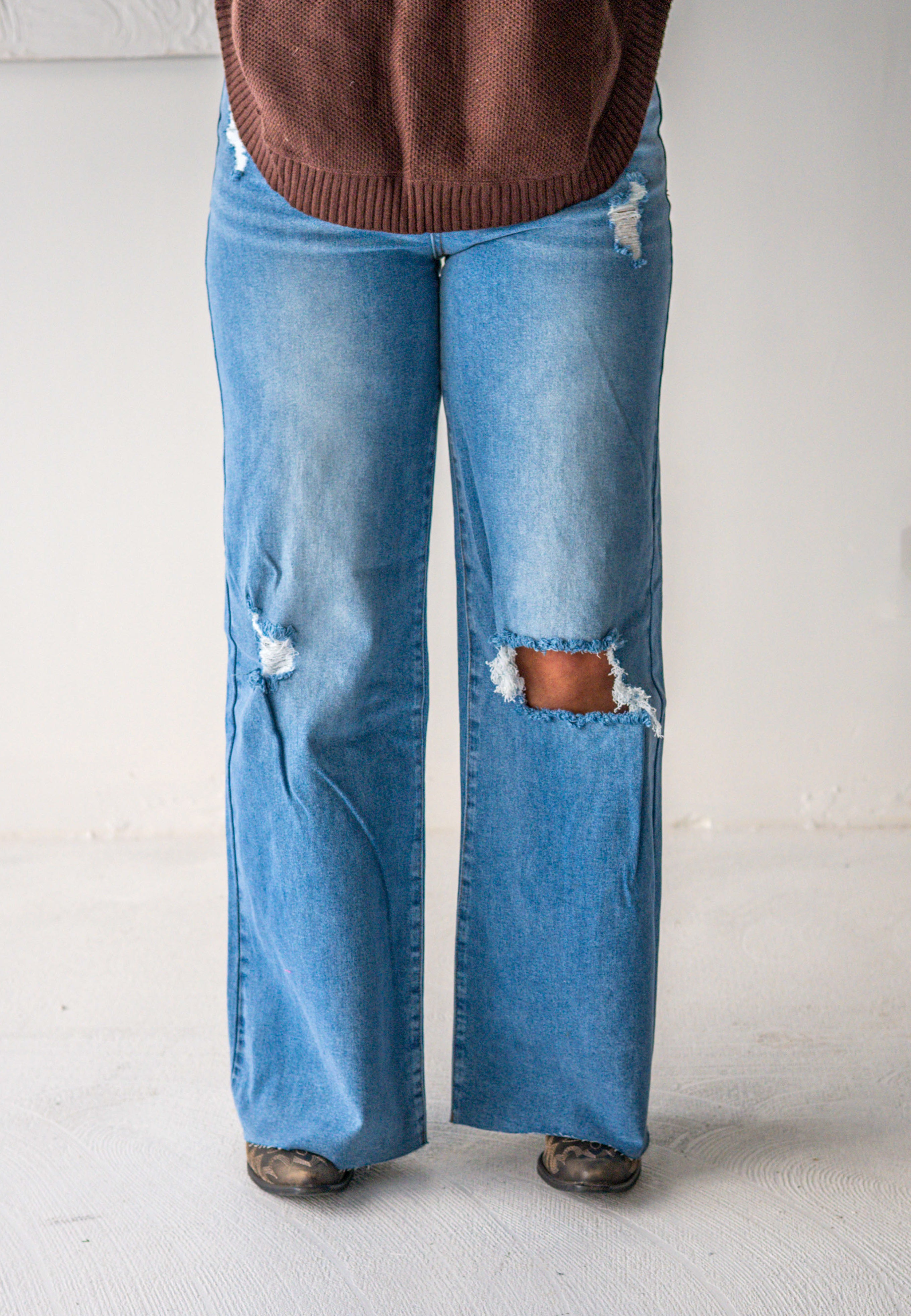 Wide Leg Slouchy Jeans