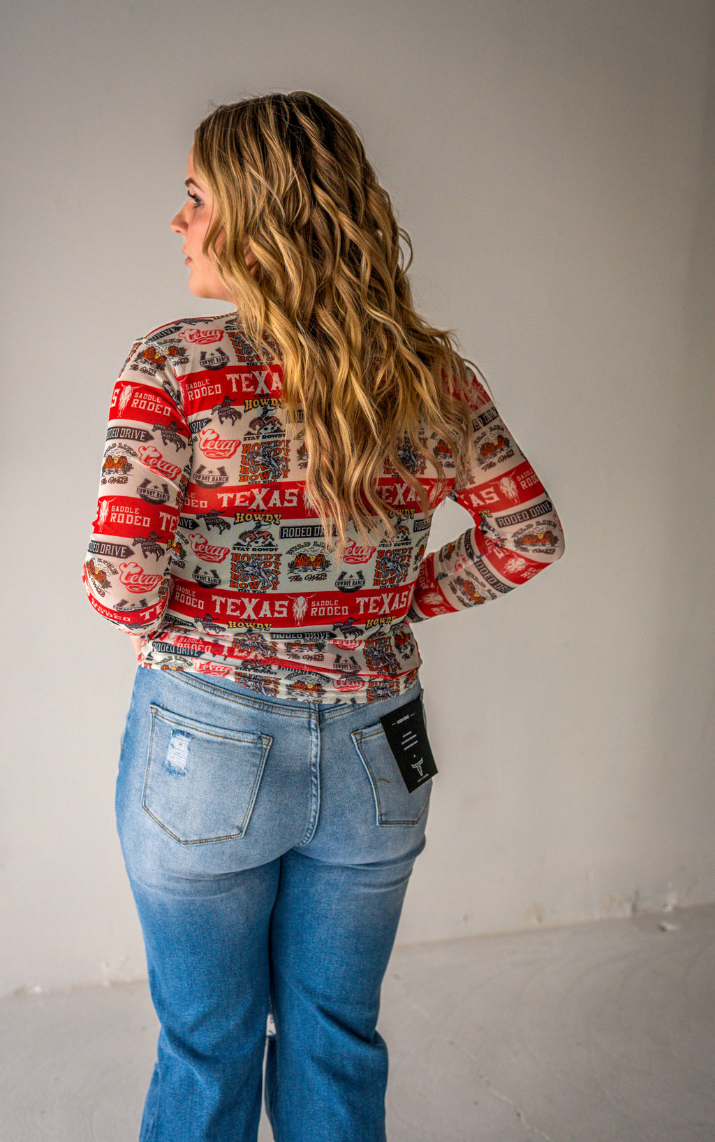 Light Wash High Rise Distressed Bootcut Jeans
