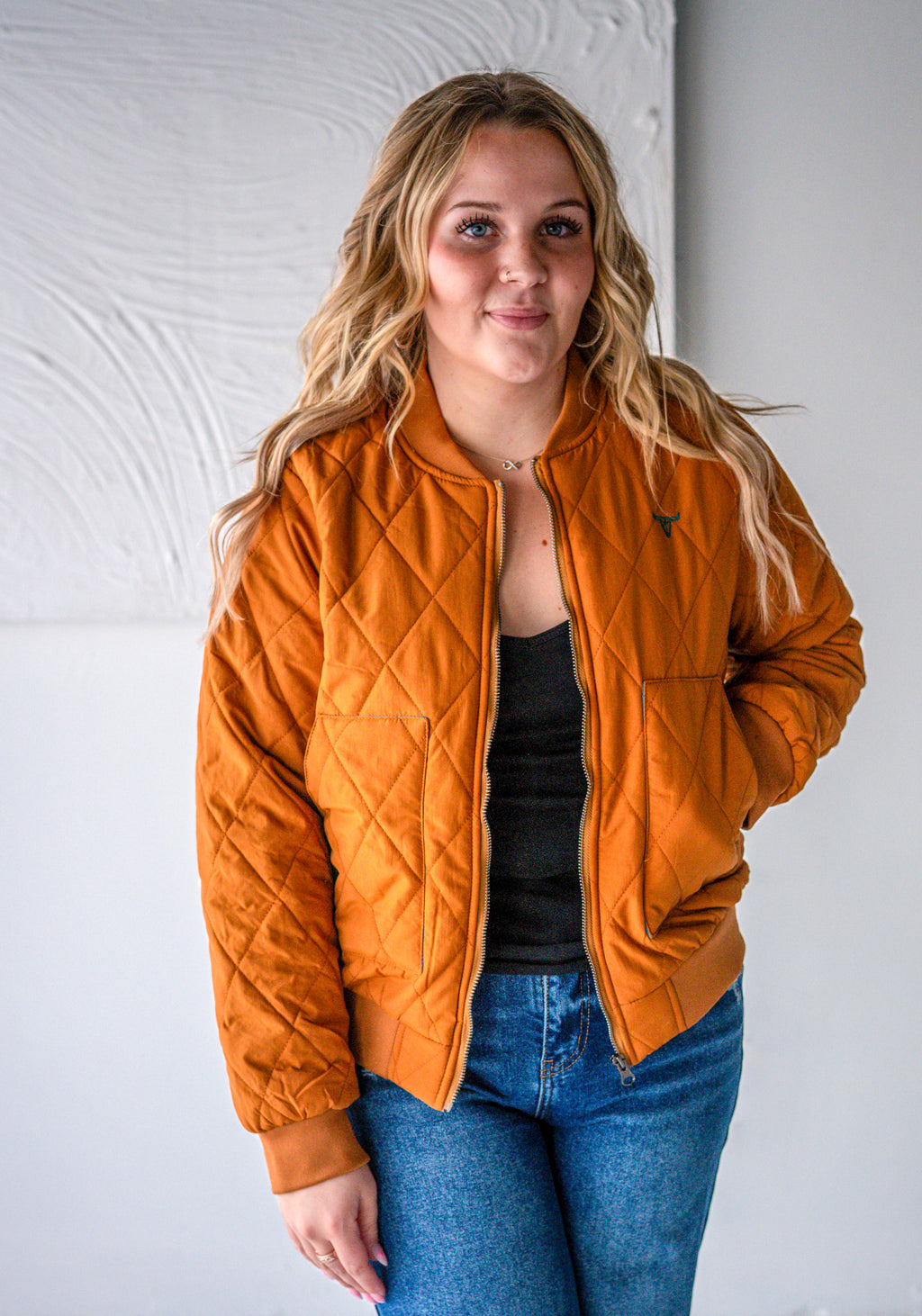 Quilted Bomber Jacket