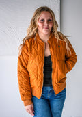 Quilted Bomber Jacket