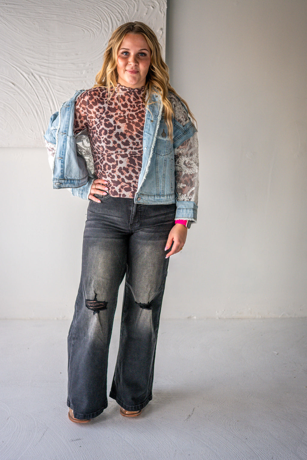 Lace Denim Jacket