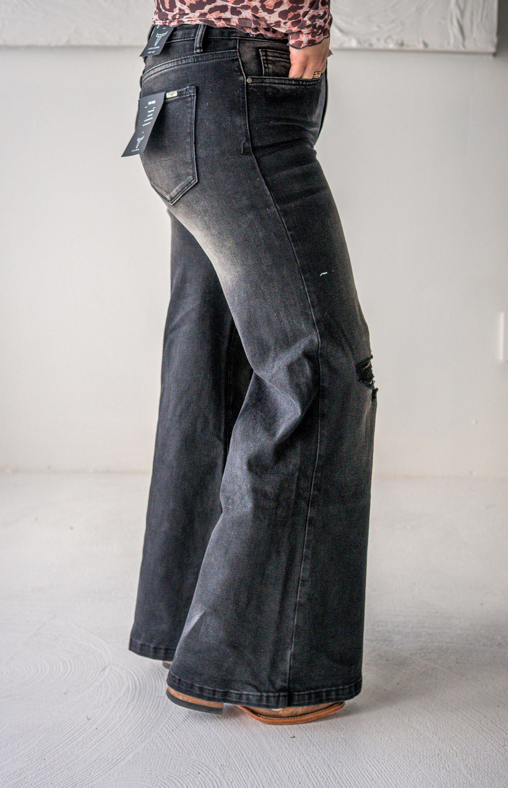 Black Wide Leg Jeans