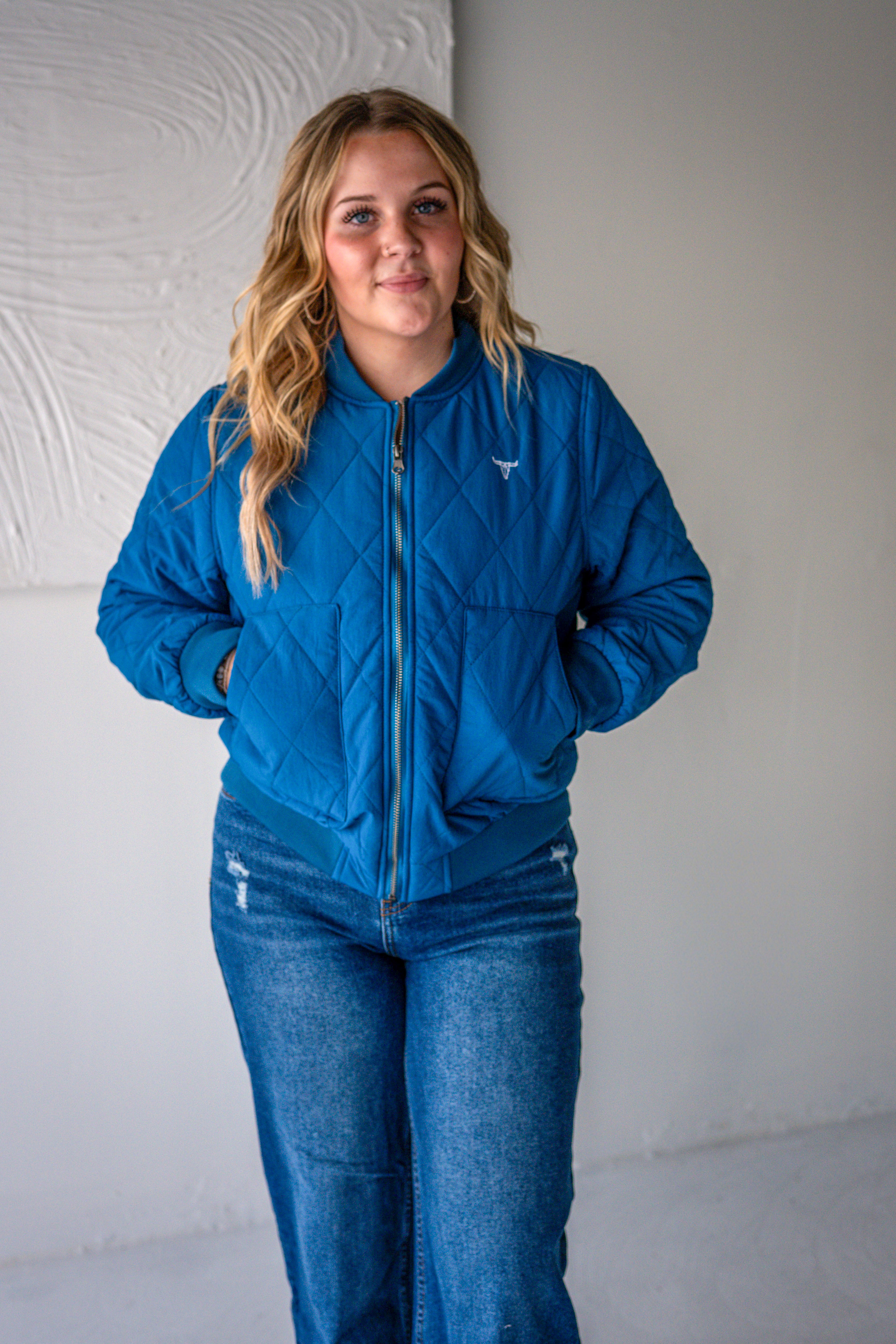Quilted Bomber Jacket