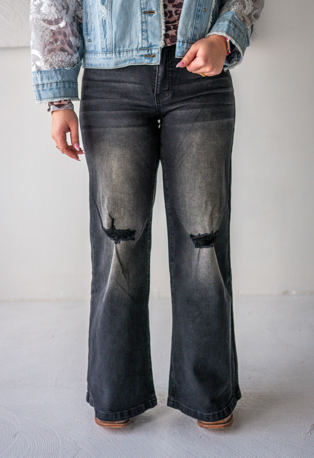 Black Wide Leg Jeans