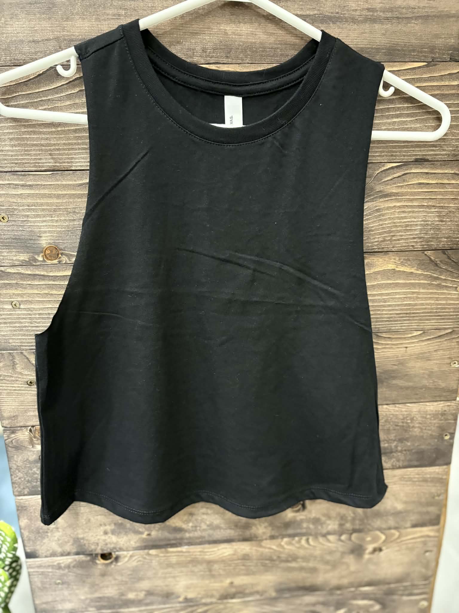 Black Cropped Tank