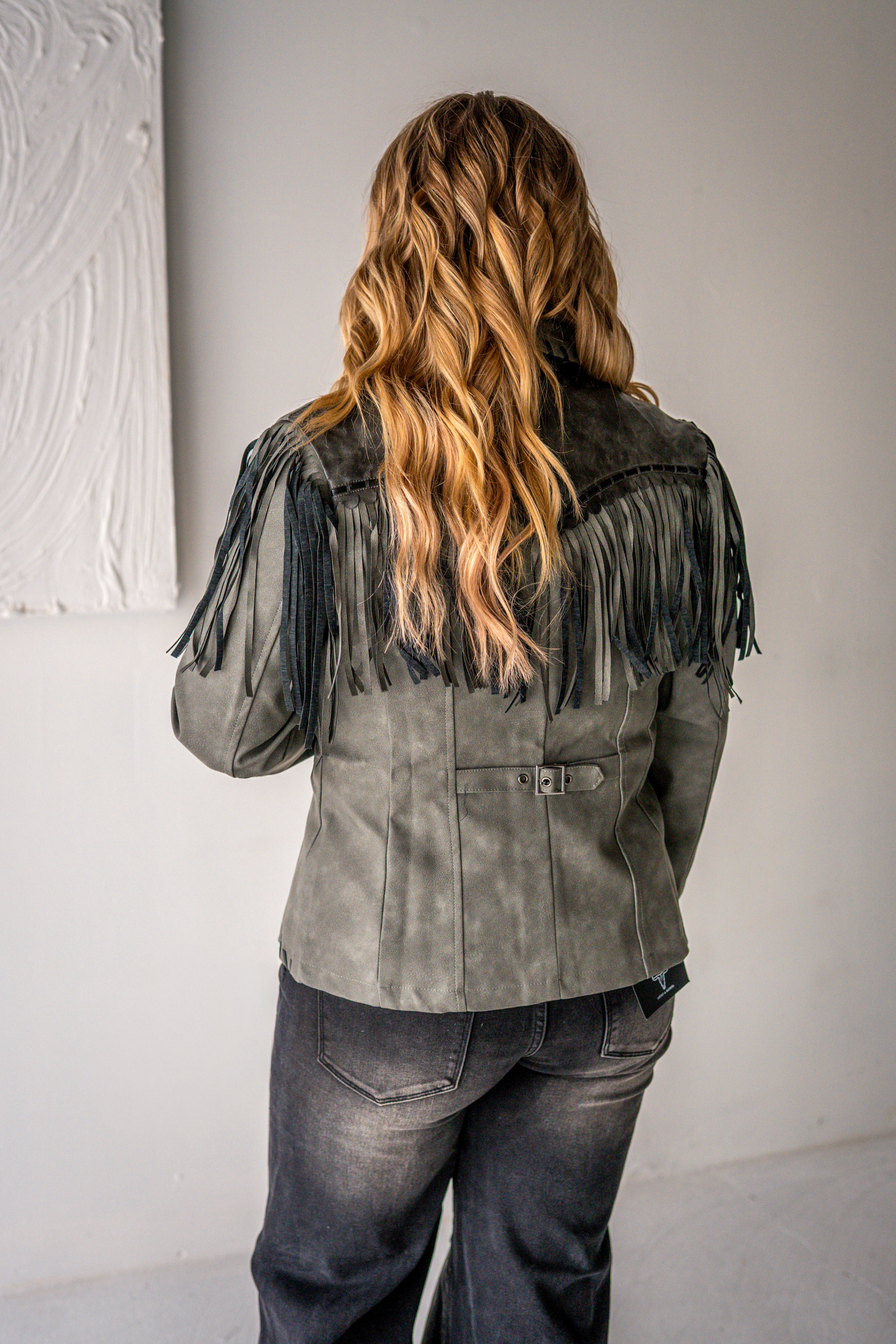 Leather Fringe Jacket