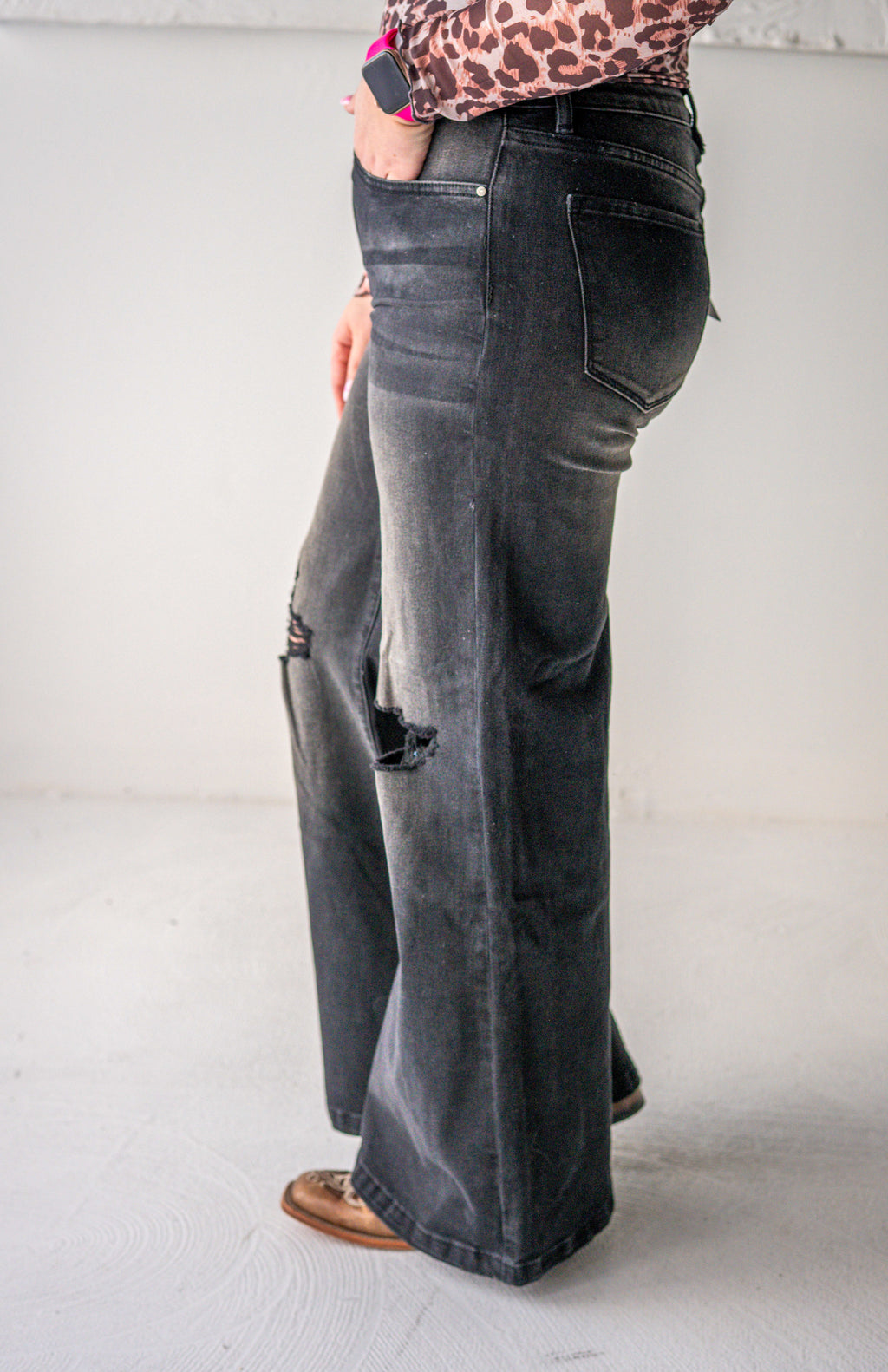 Black Wide Leg Jeans