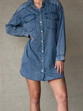 Long Sleeve Denim Dress