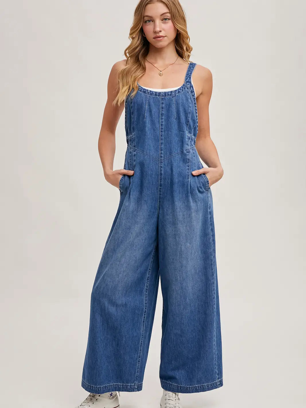 Denim Overall Jumpsuit
