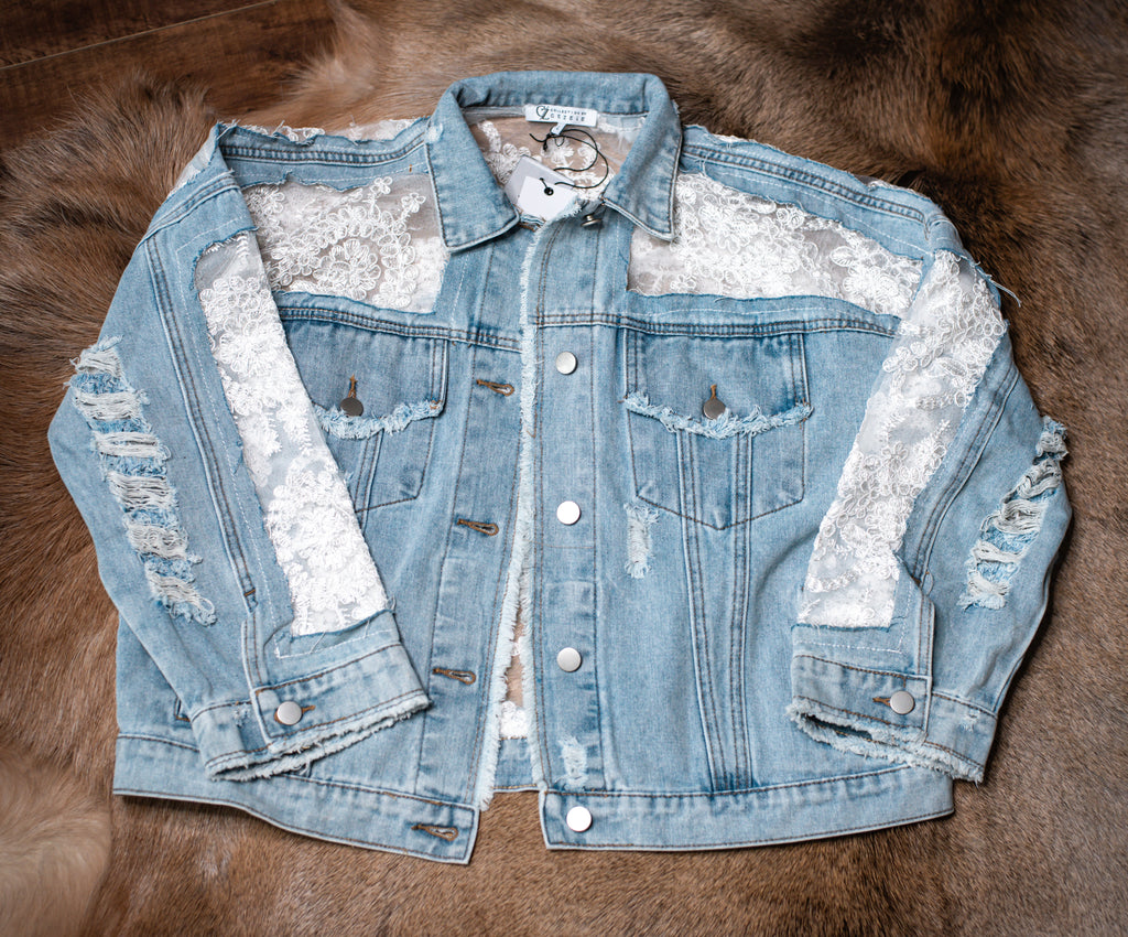 Lace Denim Jacket