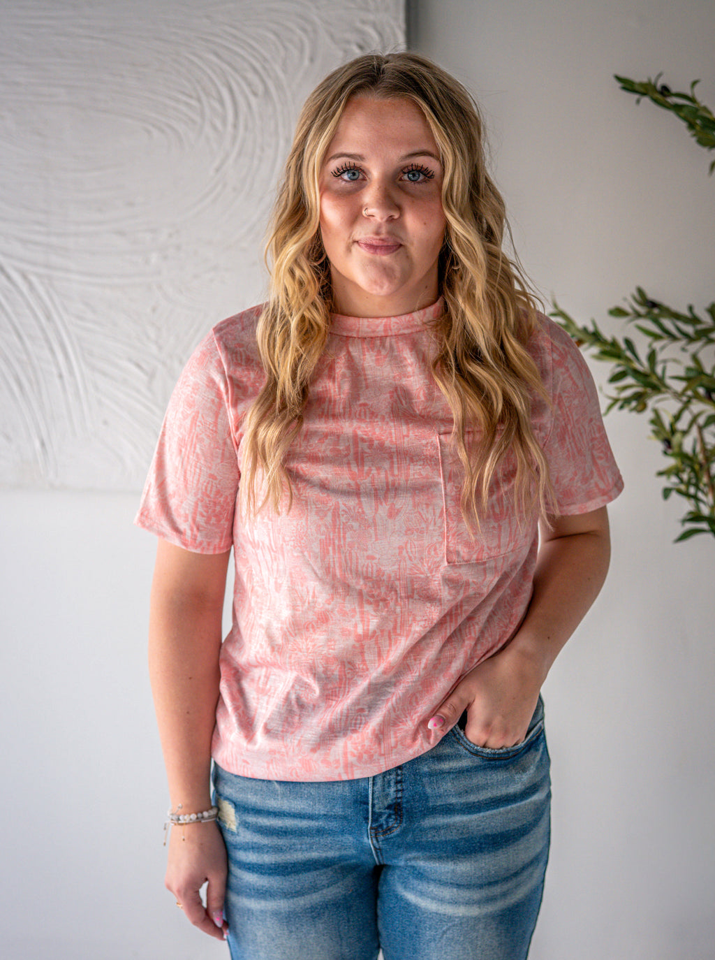 Pink Western Tee
