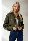 Fringed Suede Jacket