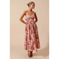 Floral Back Tie Dress