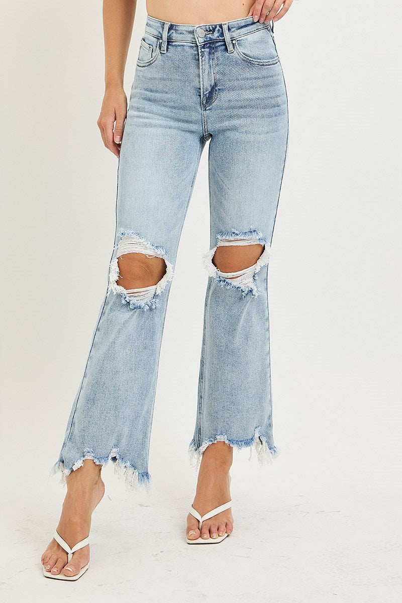 Risen - Cropped Jeans