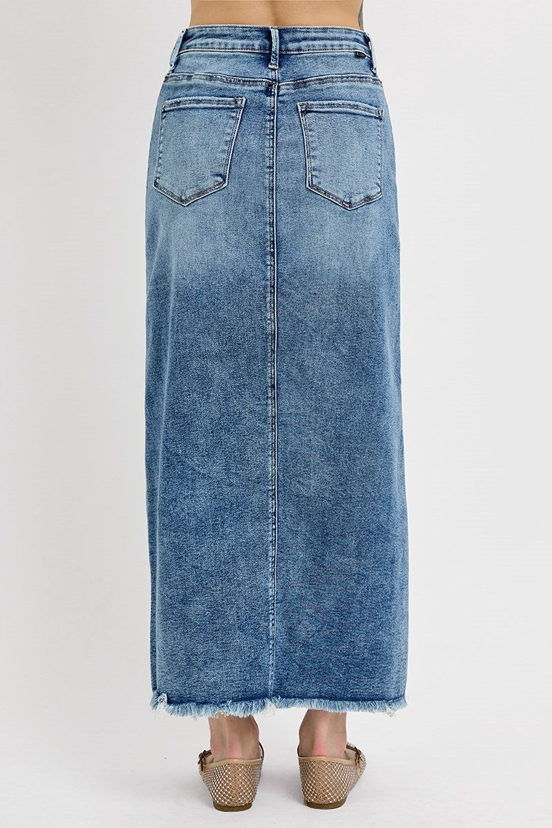 Front Slit Maxi Skirt