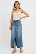 Front Slit Maxi Skirt