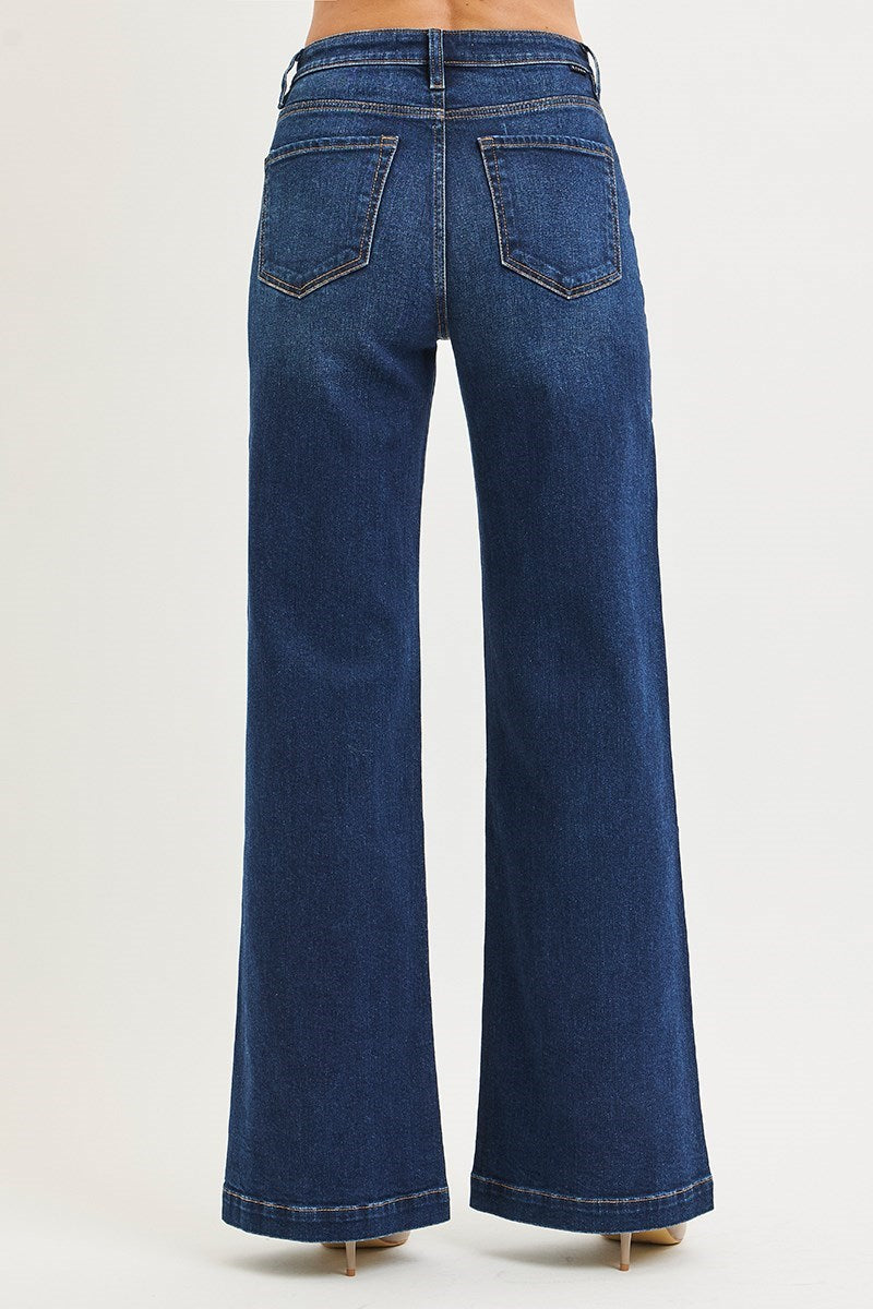 Risen - Dark Wide Leg Jean