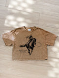 Hold Your Horses Graphic Crop Tee