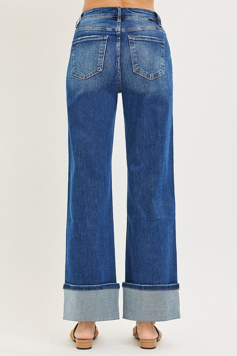 Risen - Dark Wash Cuffed Jean