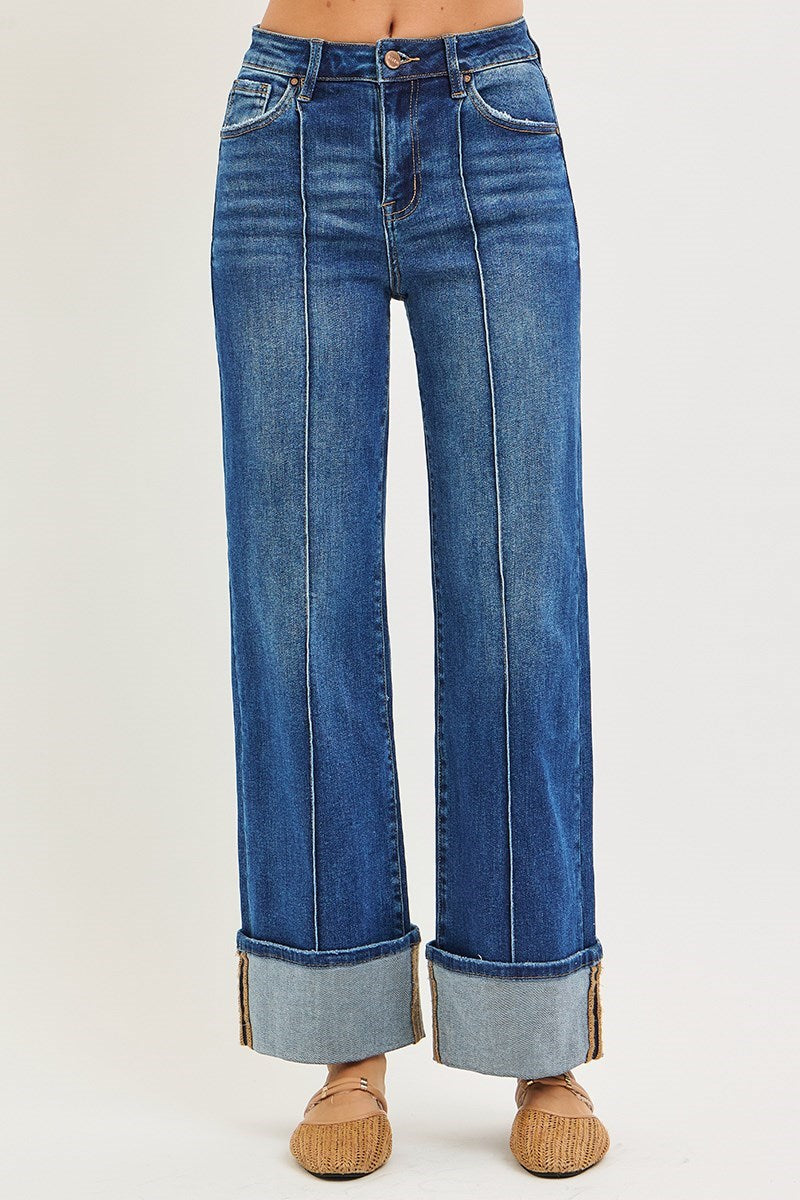 Risen - Dark Wash Cuffed Jean