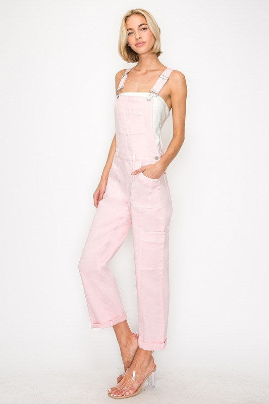 Soft Pink Overalls
