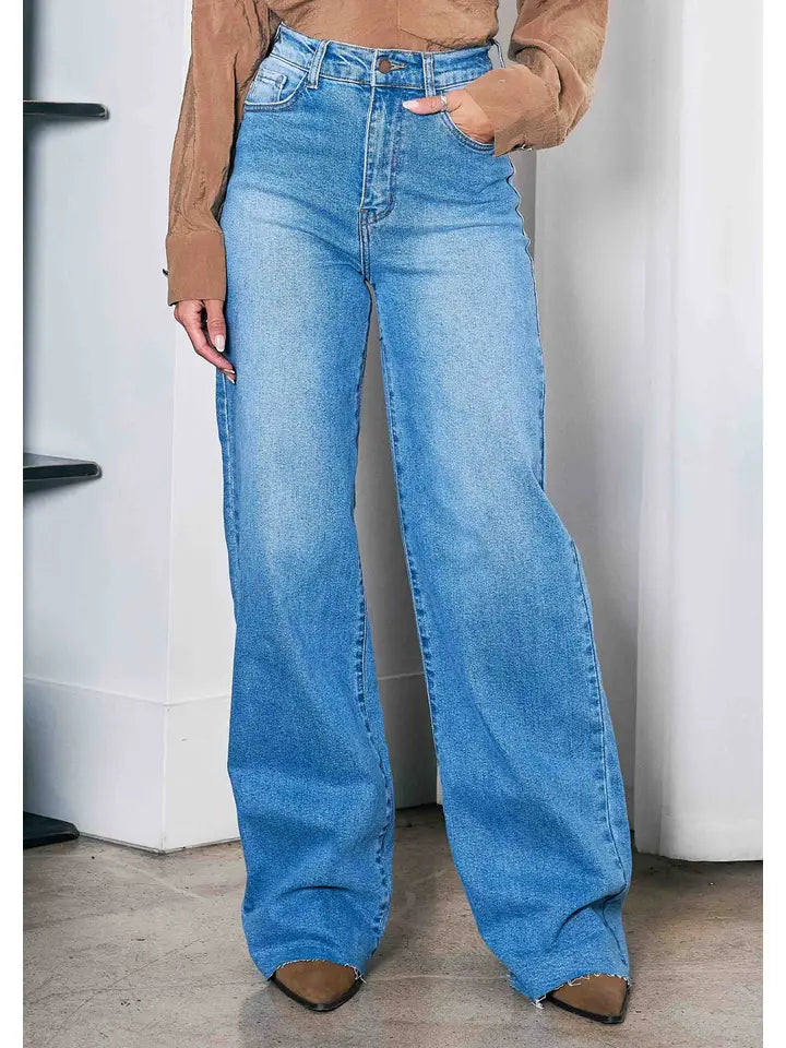 High Rise Wide Leg Jean
