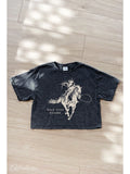 Hold Your Horses Graphic Crop Tee