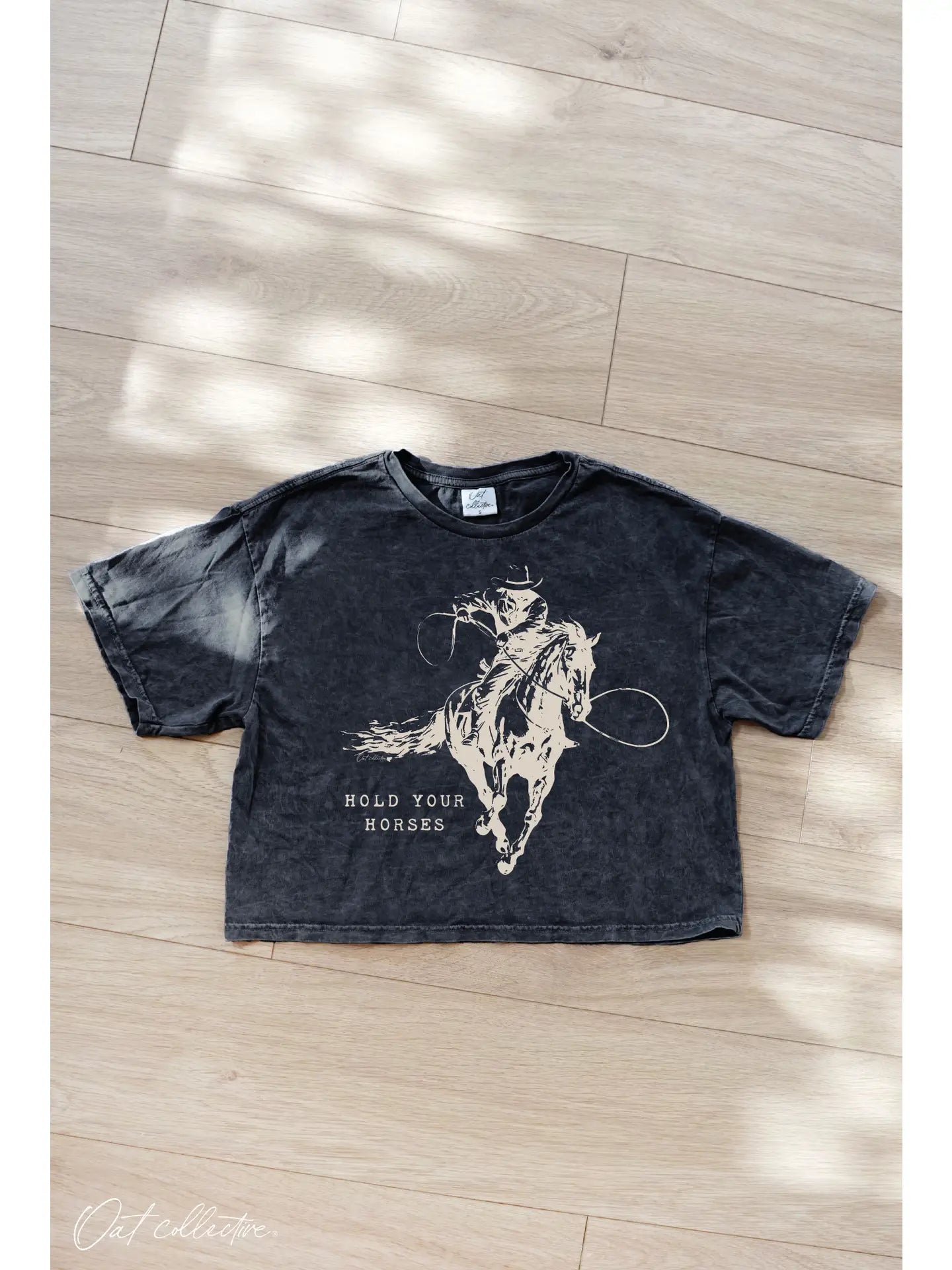 Hold Your Horses Graphic Crop Tee